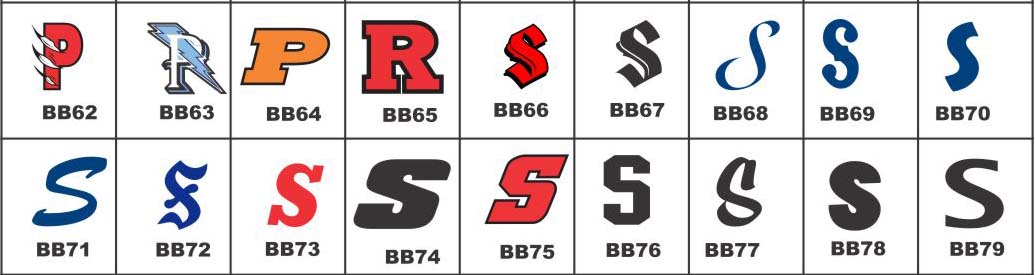 Baseball Helmet Award Decals Set 5